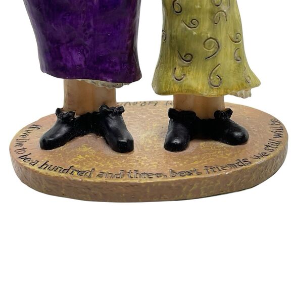 Sandy Gervais “If We Live To Be a 103 Best Friends We Will Be” Figurine - Picture 12 of 13